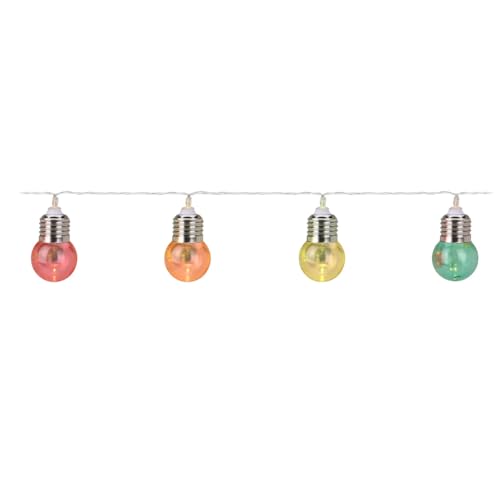 Well Home Partylichter, Lichterkette mit 30 Glühbirnen, in 4 verschiedenen Farben von WELL HOME MOBILIARIO & DECORACIÓN