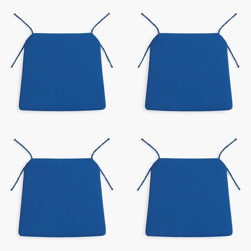 Well Home Set mit 4 Stuhlkissen, Blau, mit Bändern, 40 x 40 cm von WELL HOME MOBILIARIO & DECORACIÓN