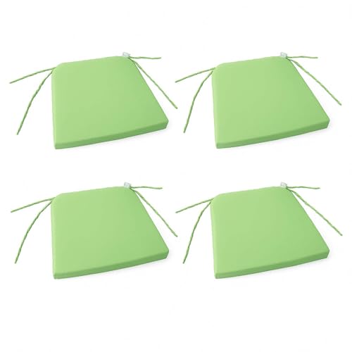 Well Home Set mit 4 Stuhlkissen, Grün, mit Bändern, 40 x 40 cm von WELL HOME MOBILIARIO & DECORACIÓN