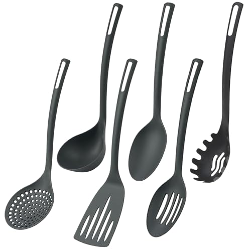 Well Home Set mit 6 grundlegenden Küchenutensilien aus PBT, Schwarz von WELL HOME MOBILIARIO & DECORACIÓN