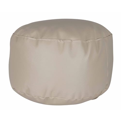 Well Home Sitzsack, oval, Ø 40 x 26 cm, naturfarben, Beige, gepolsterter und bequemer Sitz von WELL HOME MOBILIARIO & DECORACIÓN