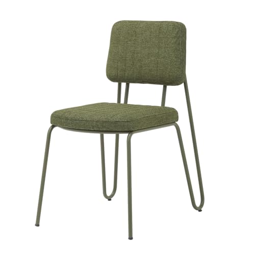 Well Home Stuhl Canvas, grün und schwarz, minimalistisches und vielseitiges Design, 55 x 60 x 95 cm von WELL HOME MOBILIARIO & DECORACIÓN