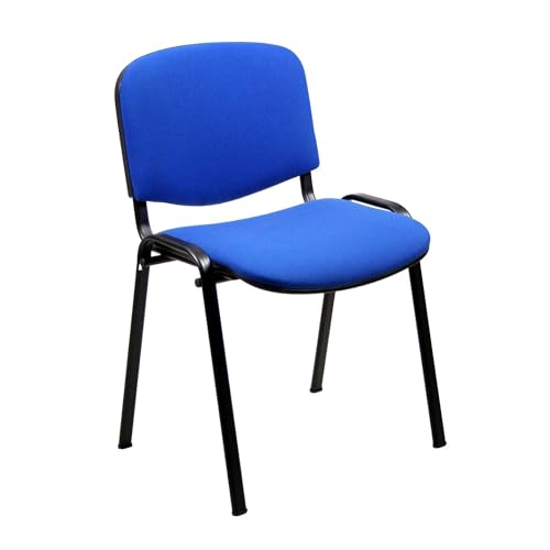 Well Home Stuhl mit Stoff und Metall, 53 x 43 x 77 cm, Blau von WELL HOME MOBILIARIO & DECORACIÓN