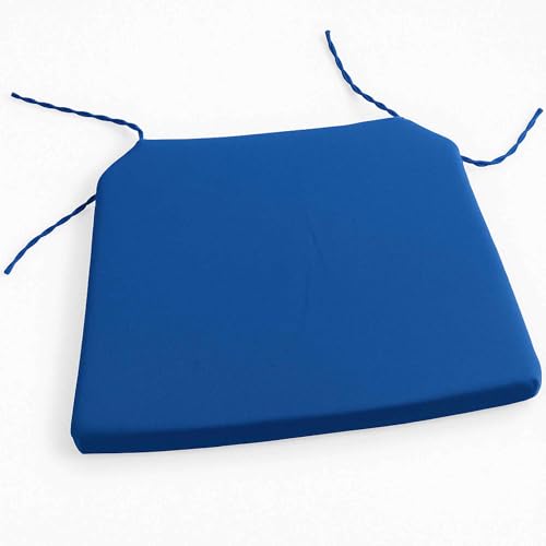 Well Home Stuhlkissen mit Bändern, Blau, 40 x 40 cm von WELL HOME MOBILIARIO & DECORACIÓN