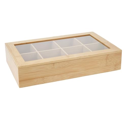 Well Home Tee-Organizer aus Bambus mit 8 Fächern und natürlichem Design von WELL HOME MOBILIARIO & DECORACIÓN
