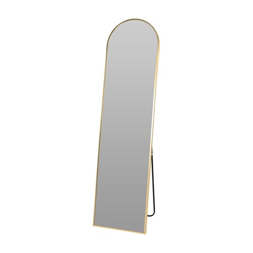 Well Home dekorativer Standspiegel in Bogenform, goldfarben, 40 x 2,5 x 150 cm von WELL HOME MOBILIARIO & DECORACIÓN