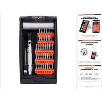 WellCut Präzisions-Mehrzweck-Schraubendreher-Bit-Set mit 60 mm Verlängerungsstange, 94 mm Aluminiumgriff, 38-teilig ( ‎WC-MPS38U ) von WELLCUT