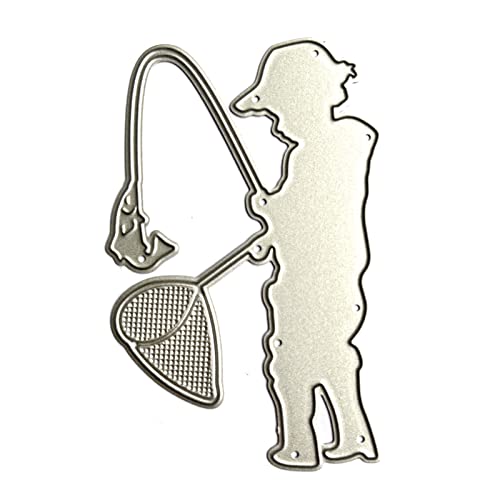 Metall-Stanzformen für Angeln, Fische, Prägeschablonen für Foto, Scrapbooking, Dekoration, Freizeit, Angeln, Mann, Stanzformen für Kartenherstellung, Scrapbooking Metall-Stanzformen für Angeln, Fische, Prägeschablonen für Foto, Scrapbooking, Dekoration, Freizeit, Angeln, Mann, Stanzformen für Kartenherstellung, Scrapbooking von WELLDOER