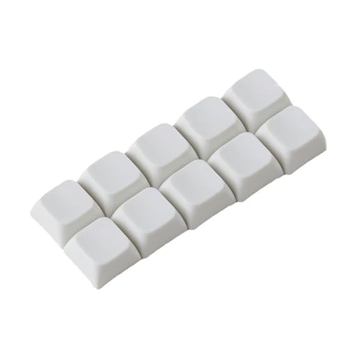 WELLDOER 10PCS Original Vollharz Tastenkappen Glatte Oberflächen Reflektierende Keycap Set Mechanische von WELLDOER