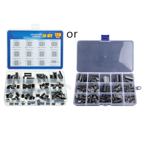 12 Werte 120 Stück Opamp Timer Phototkoppler LM324 LM339 PC817 ULN2003AN ULN2803APG NE555P PC817 IC Chips von WELLDOER