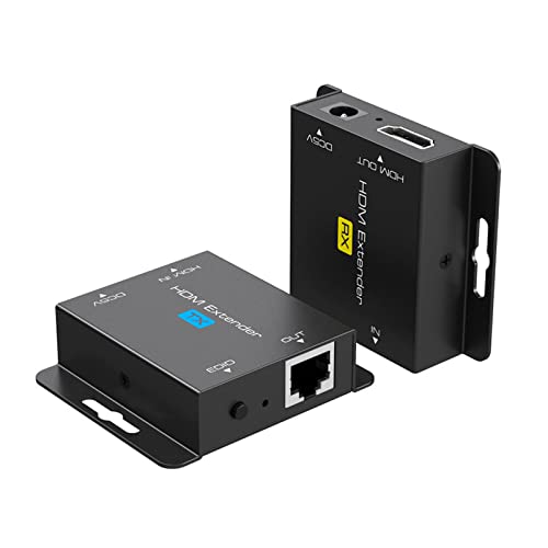 WELLDOER Extender 60 Meter Cat5e/6 Einzelverlängerung 1080 Video Signale Verzögerung von WELLDOER