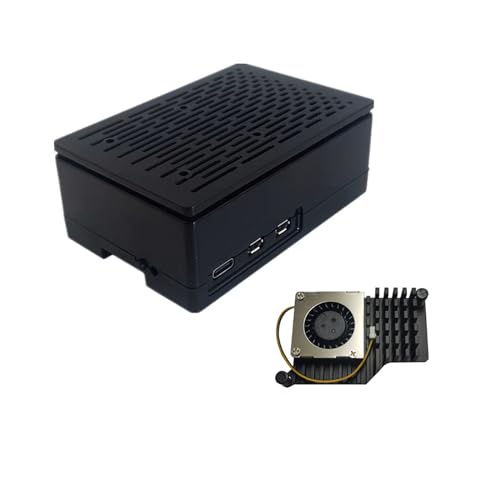 WELLDOER Für RPI 5 Board-Abdeckung, ABS-geformtes Gehäuse, Schutzbox, optionaler offizieller Kühlkörper-Lüfter, ABS-Material WELLDOER Für RPI 5 Board-Abdeckung, ABS-geformtes Gehäuse, Schutzbox, optionaler offizieller Kühlkörper-Lüfter, ABS-Material von WELLDOER