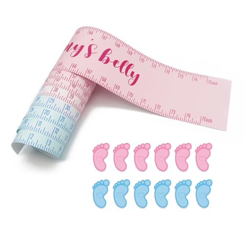 WELLDOER How Big Is S Belly? Includes 1 S Belly Measure Tape And 12 Stickers Gender Neutral Fun Baby Shower Game How Big Is S Belly Baby Shower Maßband WELLDOER How Big Is S Belly? Includes 1 S Belly Measure Tape And 12 Stickers Gender Neutral Fun Baby Shower Game How Big Is S Belly Baby Shower Maßband von WELLDOER