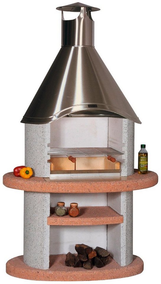 WELLFIRE Grillkamin Duna Colora, BxTxH: 110x73x192 cm von WELLFIRE