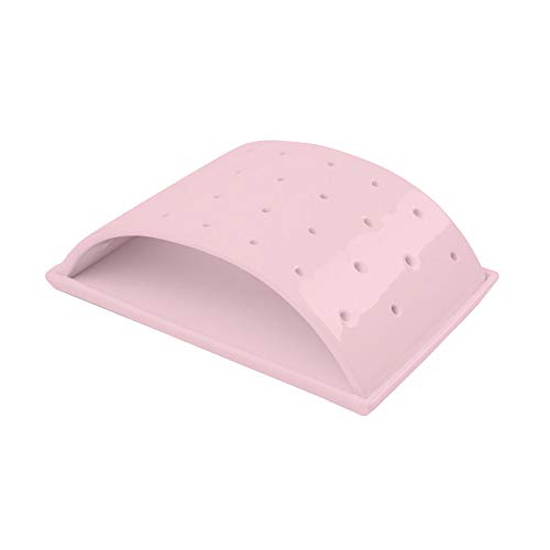 WELLGRO® Popcake Halter - Porzellan - Halter für 28 Pop Cake's - weiß, hellblau oder rosa - XXL Popcakeständer - Pop Cake - Servierständer - Cakepop, Farbe:Rosa von WELLGRO