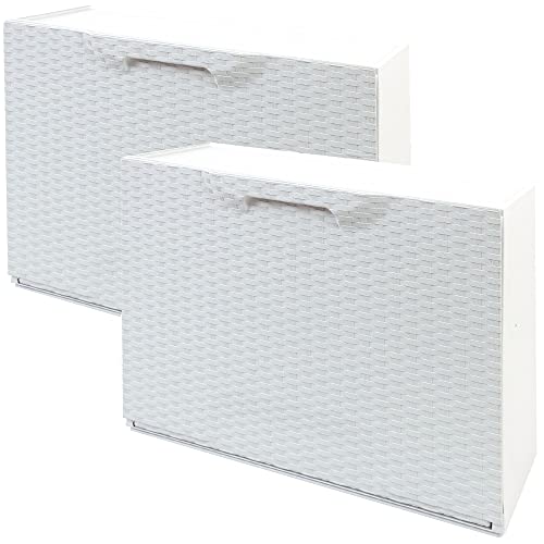 2er-Pack Schuhregal aus Polypropylen, Farbe Bl von WELL HOME MOBILIARIO & DECORACIÓN
