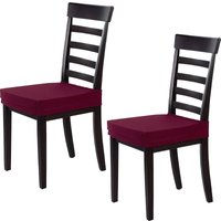 2er-Set alba Bordeaux schmutzabweisende Stuhlhussen ohne Rückenlehne 2er-Set alba Bordeaux schmutzabweisende Stuhlhussen ohne Rückenlehne von WELLHOME