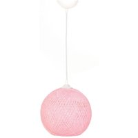 Wellhome - Deckenlampe, rosa handgefertigt Weiss von WELLHOME