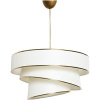 Wellhome - Deckenlampe mit Metall, Gold, Ness -Sammlung, 40x40x72, Kappe 27 max 45 - 60 von WELLHOME