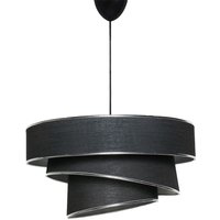 Wellhome - Deckenlampe mit schwarzer Metallstruktur Silber von WELLHOME