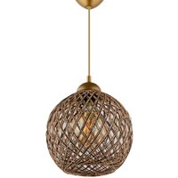 Deckenleuchte 54 cm. schwarz/gold, Typ e 27 Max 60 w von WELLHOME