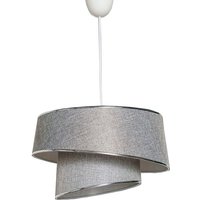 Deckenleuchte 70 cm. grau/silber, Typ e 27 Max 45 - 60 w von WELLHOME