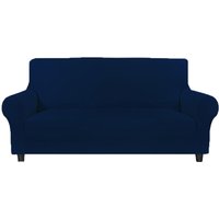 Fleckabweisender Stretch-Sofabezug 4-Sitzer alba Blau von WELLHOME