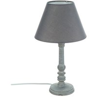 Graue Holzlampe d. 20 x h. 36 cm von WELLHOME