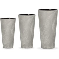 Prosperplast Tubus Slim Effect Kunststoff mit Tank in Zement, Größe S von WELLHOME