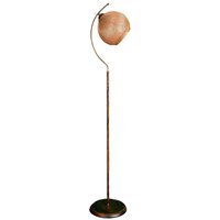 Wellhome - Stehleuchte 165 cm. gold/schwarz, Typ e 27 Max 45 - 60 w von WELLHOME