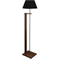 Stehleuchte mit 100% Holz, Schwarz, Victoria -Kollektion, 21x35x150 cm, E27 max 60 w cap von WELLHOME