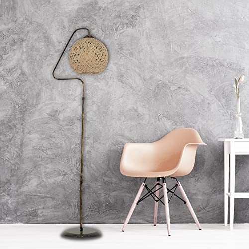 WELL HOME MOBILIARIO & DECORACIÓN Stehleuchte mit Metall, schwarz Rohöl, 22x22x154 cm, Kappe E 27 max 60 w von WELL HOME MOBILIARIO & DECORACIÓN