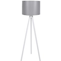 Wellhome - well home mobiliario & decoración Stehleuchte mit Gestell aus mdf Farbe Grau Weiß von WELLHOME