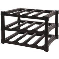 Well Home 3-lagiges stapelbares PP-Flaschenregal in Schwarz für 12 Flaschen – 39 x 30 x 25 cm Well Home 3-lagiges stapelbares PP-Flaschenregal in Schwarz für 12 Flaschen – 39 x 30 x 25 cm von WELLHOME