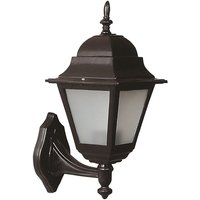 Wellhome - Wandleuchte für den Außenbereich, abs , schwarz, 25x18x36, Fassung e 27 Max 60 w von WELLHOME