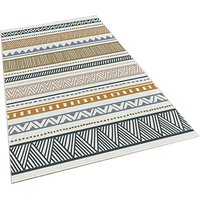 WellHome Wohnzimmer Teppich Streifendesign Design Polyesterteppich - 80x150cm von WELLHOME
