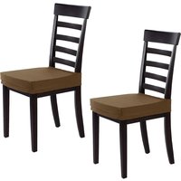 2er-Set alba Crema schmutzabweisende Stuhlhussen ohne Rückenlehne 2er-Set alba Crema schmutzabweisende Stuhlhussen ohne Rückenlehne von WELLHOME
