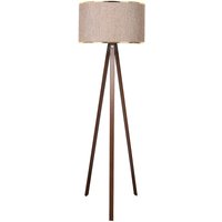 Wellhome - Stehleuchte 140 cm. beige/gold, Typ E27 Max 60 w von WELLHOME