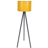Wellhome - Stehleuchte mdf Struktur Gelb Grau kappe 1 x e27 von WELLHOME