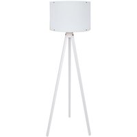 Wellhome - Stehleuchte mdf Struktur Weiss kappe 1 x e27 von WELLHOME