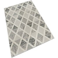 Wellhome - Wohnzimmer Teppich Rhombus Design Polyesterteppich - 100x200cm von WELLHOME