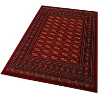 Wellhome - Wohnzimmer Teppich Rot Design Polyesterteppich - 100x200cm - Rot von WELLHOME