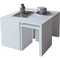 Wellhome - well home mobiliario & decoración Couchtisch für Wohnzimmer, 60x36,8x60 von WELLHOME