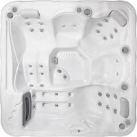 Myline Whirlpool Pluto 5 Personen 200 x 200 x 85cm HotTub 42 Düsen Outdoor - Wellis von WELLIS