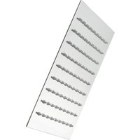 WELLWATER Brause »Aera«, LxB: 20 x 20 cm, eckig, chromfarben - silberfarben von WELLWATER