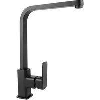 WELLWATER Einhebelmischer, Mattschwarz, mit hohem schwenkbarem Auslauf von WELLWATER