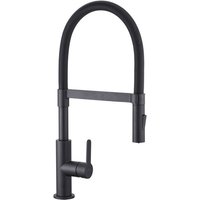 WELLWATER Küchenarmatur »Pessac«, mit Geschirrbrause, Niederdruck, chromfarben - schwarz von WELLWATER
