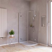 WELLWATER Runddusche »Orion«, Drehtür, BxH: 80 x 190 cm - transparent von WELLWATER