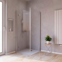 WELLWATER Seitenwand »Aventis«, BxH: 80 x 200 cm, ESG, Ecke - silberfarben WELLWATER Seitenwand »Aventis«, BxH: 80 x 200 cm, ESG, Ecke - silberfarben von WELLWATER