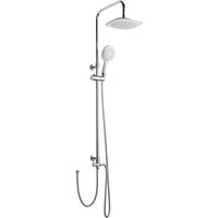 WELLWATER Überkopfbrause-Set »Tiara«, 3 Strahlarten, chromfarben/weiß - silberfarben | weiss WELLWATER Überkopfbrause-Set »Tiara«, 3 Strahlarten, chromfarben/weiß - silberfarben | weiss von WELLWATER